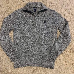 CHAPS 1/4 zip sweater size youth large